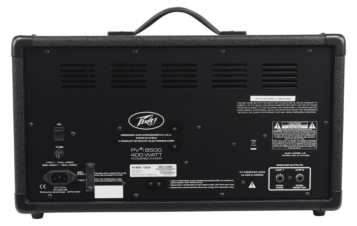 Amazon.com: Peavey Pvi8500 400 Watt 8-Channel Powered Live Sound
