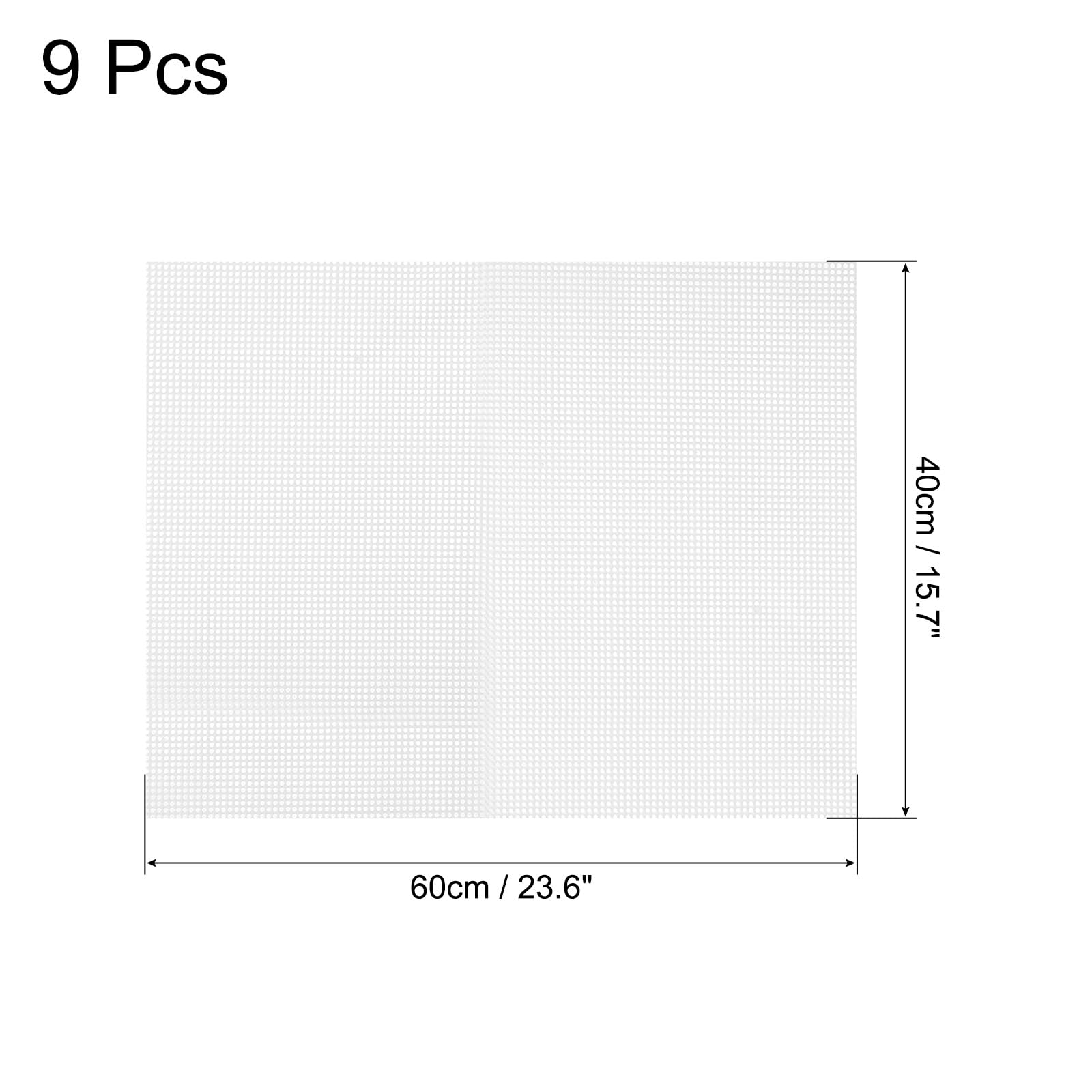 QUARKZMAN 9pz 15,7 x 23,6" Fogli per Disidratatore Silicone Bianco