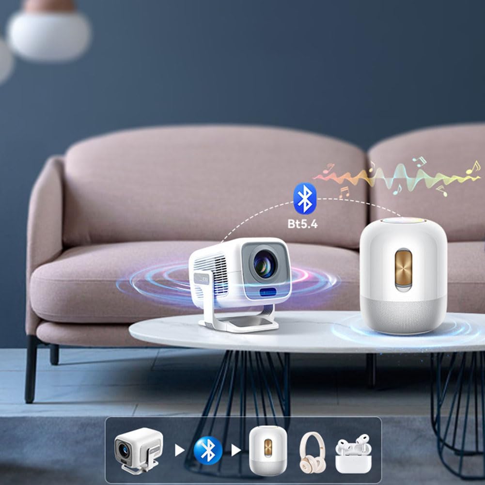 Home Theater Mini Video Portatile Beamer Full HD 4k Proiettore Focus Automatico per Film WiFi Android Proyector TV Plug EU