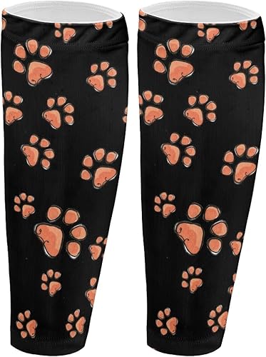 FUSRIRE - Manga de compresión para piernas para hombres y mujeres, 2 unidades, calcetines de compresión de piernas, mangas de soporte para