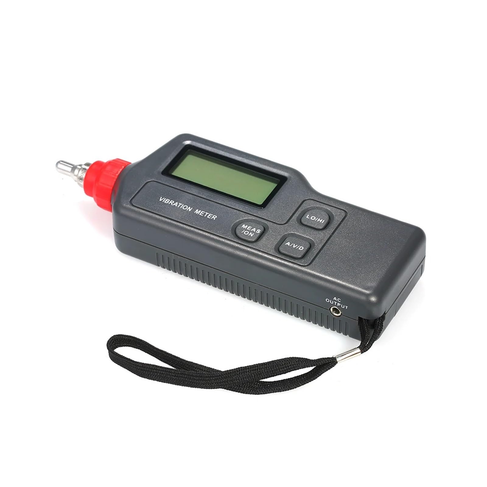 Analizador de vibraciones, Medidor de vibración digital portátil con pantalla LCD Analizador Probador velocidad aceleración salida CA