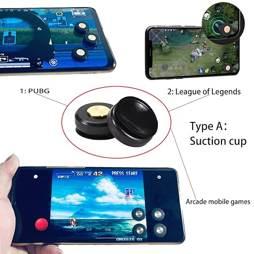 Miniatura 4 de 10 Pieces Mobile Game Joysticks Sets,3 Mobile Game Controller Touch Screen Game Control Joypad Gaming Trigger,3 Car Navigation Touch Screen