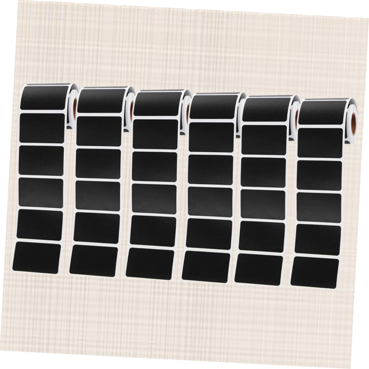 LALAFINA 6pièces Étiquettes Autocollantes Pour Épices Et Pots De Rangement Noir Amovibles Pour Cuisine Tableau Noir Autocollants