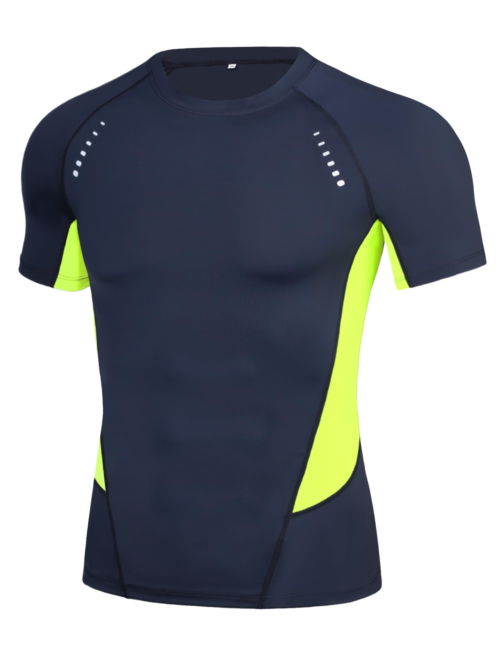 Terecey Maglia a Compressione Uomo a Manica Corta Maglie Tecnica Asciugatura Rapida Maglietta Sportiva Uomo Traspirante Magliette Palestra T-Shirt Running S-XXL