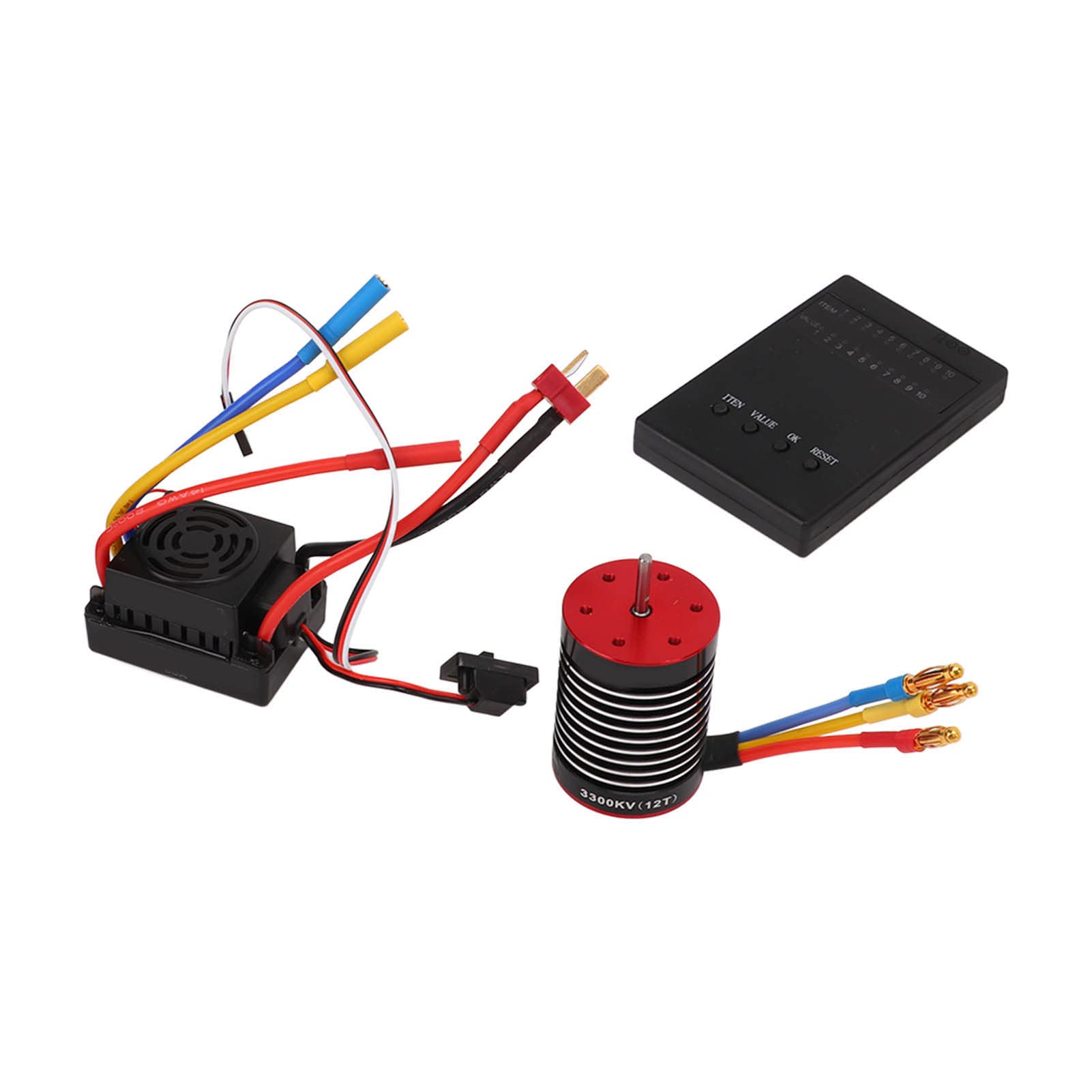 RiToEasysports Silnik Bezszczotkowy 3300KV, Ulepszony F540 3300KV Silnik 60A Wodoodporny ESC Combo CNC 6061 T6 Aluminiowe obudowę dla Samochodu Zdalnego Sterowania 1:10 RC