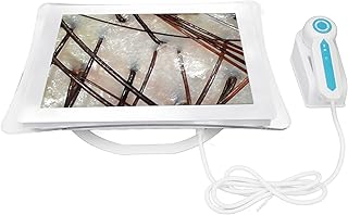 Skin Diagnosis Hair Analyzer,17inch Skin Hair Analyse Machine 50X 200X Magnification 3 Light Modes Follicle Scalp Detection Instrument 100‑240V