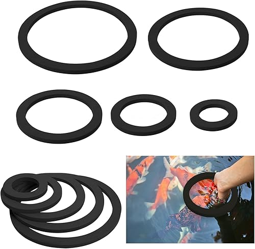 Miniatura 7 de Acuario planta flotante Corral, anillo de alimentación de peces, anillo de planta flotante, filtro de espuma de aislamiento de lenteja de agua