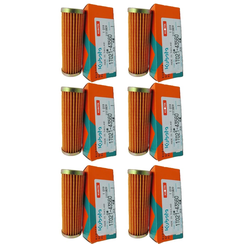 Amazon.com: Genuine OEM Kubota 6 Pack of 1T021-43560 Fuel Filters