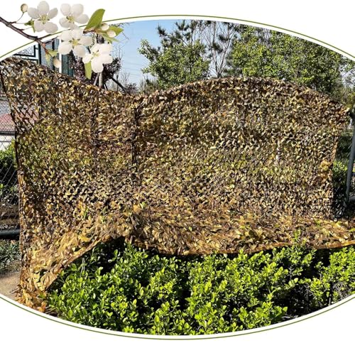 Sonakia Red De Camuflaje Reforzada 2x3m 3x4m 4x5m 5x6m, Red De Sombra Pérgola, Malla De Camuflaje Protección Solar Ejercito, Red De Camuflaje Exterior para Caza Militar,Desert-1.5x3m/4.9 * 9.8ft