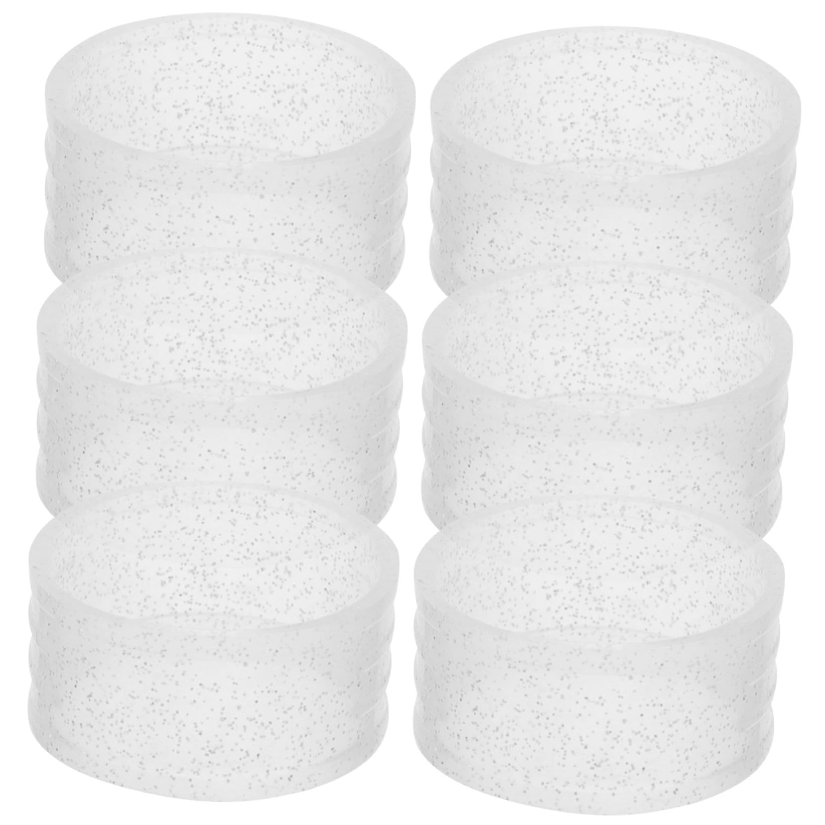 POPETPOP 6pcs Tennis Racket Grips Overgrip Racket Grip Bands Replaceable Racket Ring Badminton Tennis Grips Silicone Racket Band Elastic Racket Ring Badminton Racket Grips White