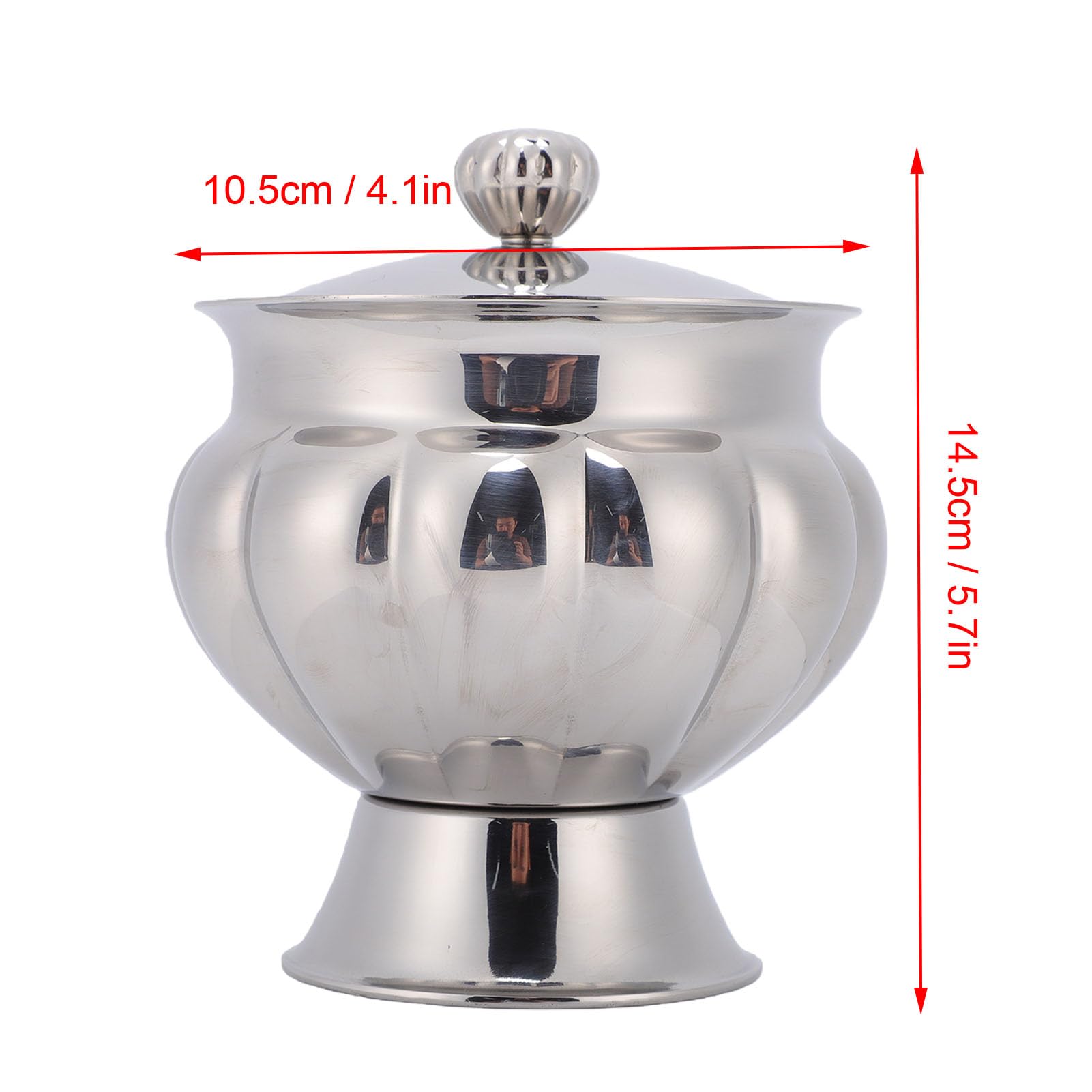 Azucarero con Tapa, 400ml, Soporte Multifuncional para Cubitos de Azúcar de Acero Inoxidable 304 para Cocina
