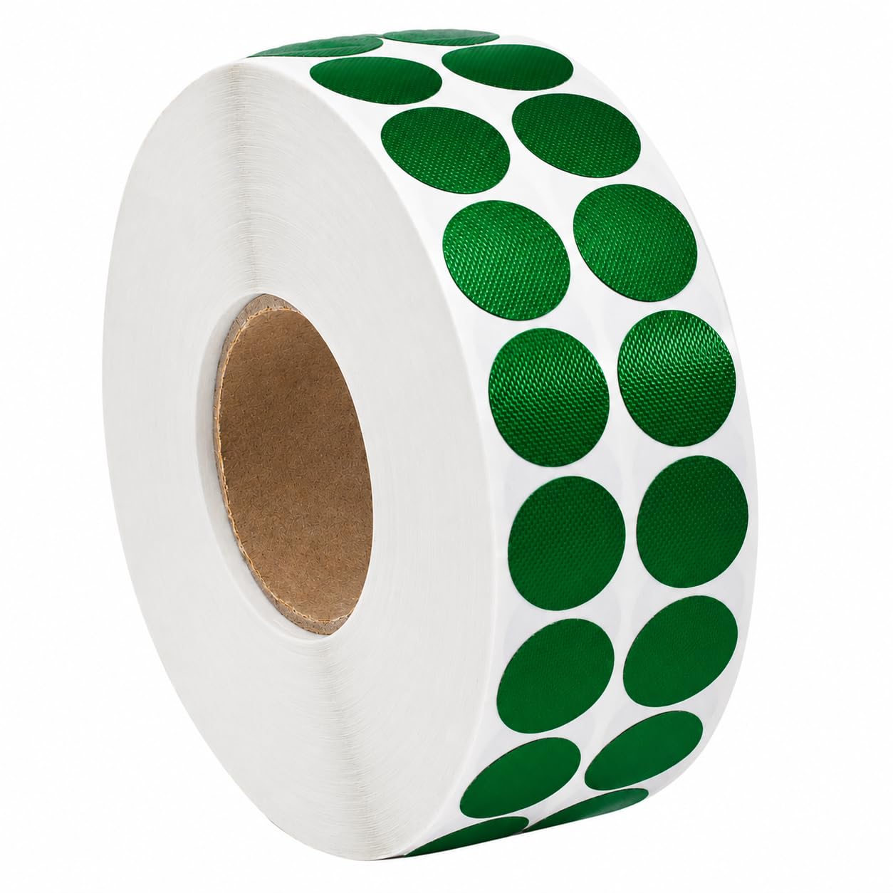 Gewebeklebepunkte | PE-beschichtete Markierungspunkte | beschreibbar | Klebepunkte aus Geweband | Verschlusspunkte 30mm (4000, Grün)
