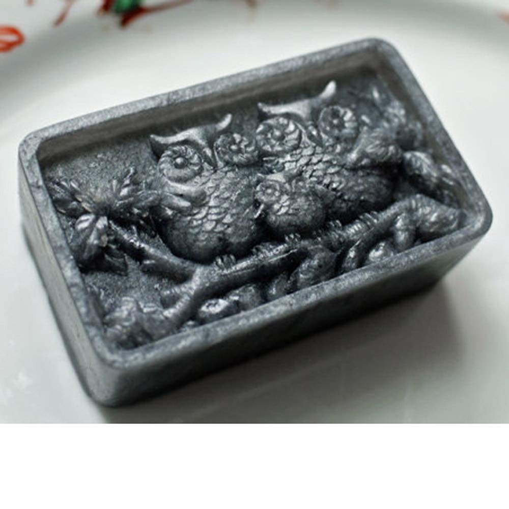 Moules Savon Silicone 2 Pièces - Forme Hibou Et Chaton - DIY