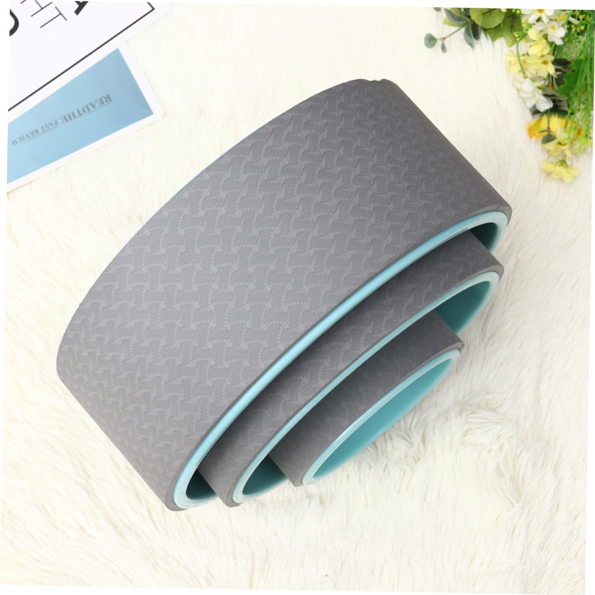 Alipis Ruota Yoga Abs 10mm Blu Set di Bande di Resistenza per Pilates e Fitness, Supporto per Modellare la Vita e Facile da Conservare Durante Esercizi a Terra