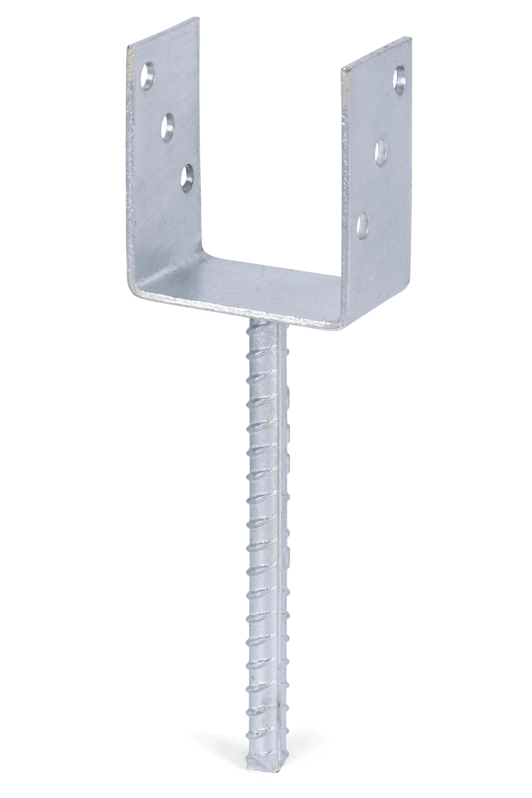 Alberts Steel 213800 H-Post Support | Hot-Dip Galvanised | Clear Width 71-161 Mm | Total Height 600-800 Mm | Clear Width 71 Mm | Total Height 600 Mm | Material Thickness 5 Mm