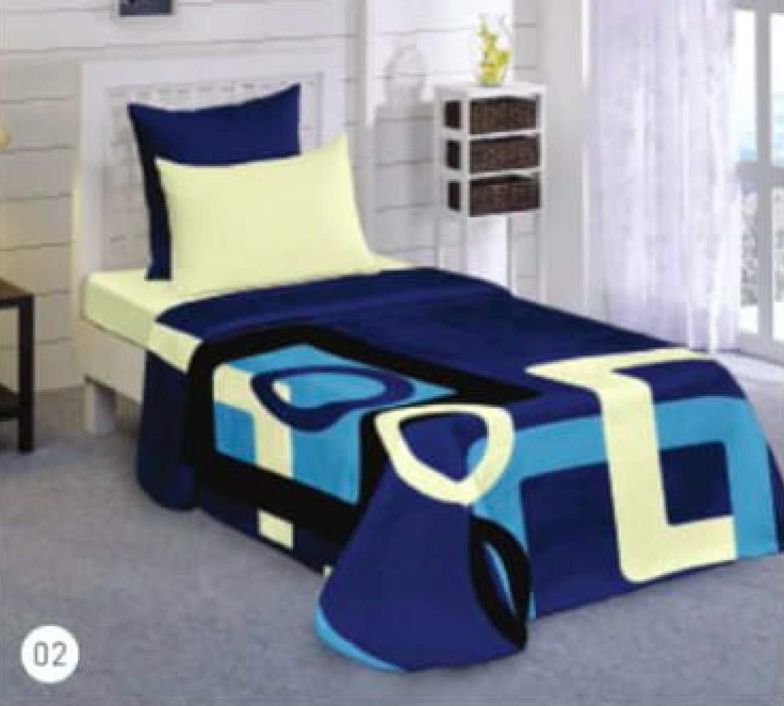 Buy Raymond Home Royal Salute Soft Single Bed Double Ply Woolen Mink Blanket (2.5 KG) Blue