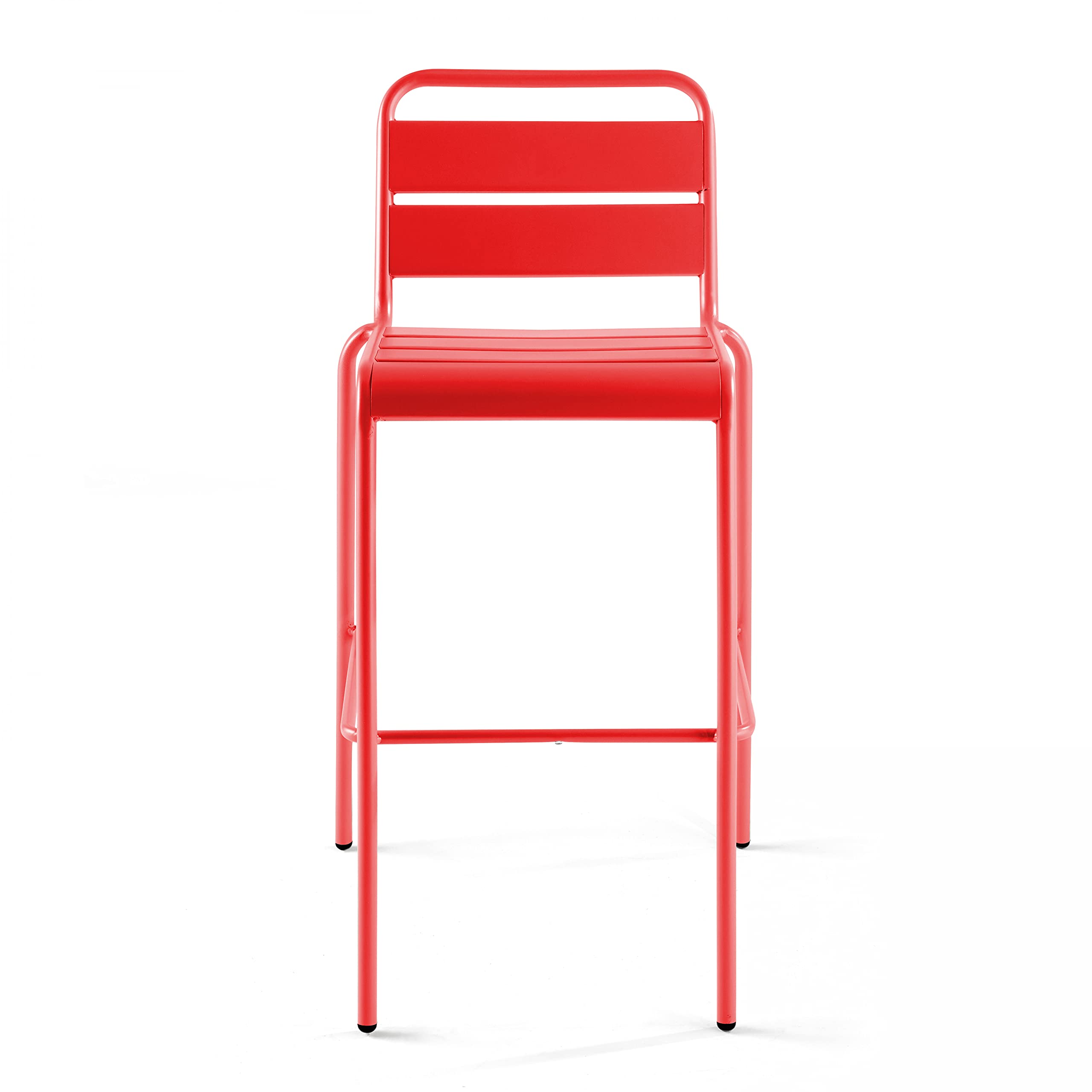 Panca da giardino in acciaio rosso, Palavas - Oviala | Leroy Merlin