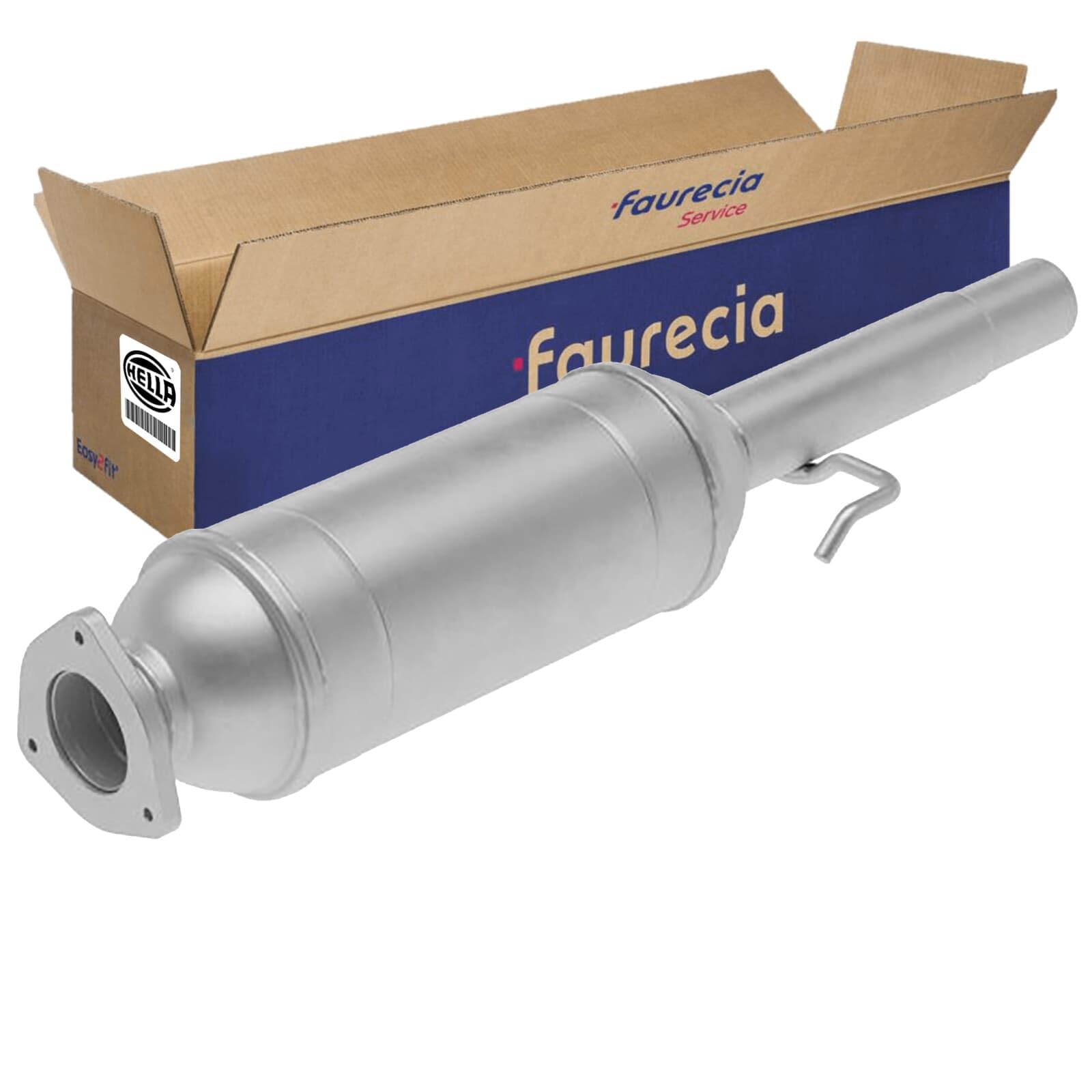 HELLA 8LG 366 070-451 Filtro partículas diesel - Easy2Fit Kit - Euro 4 - 1 pieza - Juego con accesorios de montaje - cordierita (principalmente tráfico de larga distancia)