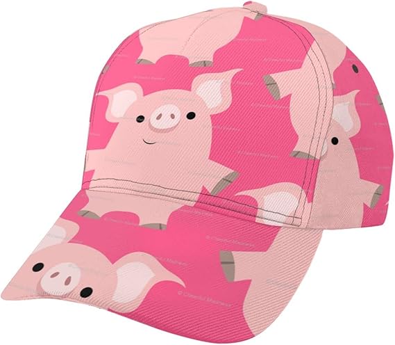 Amazon 帽子 豚の型紙 キャップ 野球帽 通気 速乾軽薄 オープンメッシュ ベースボールキャップ 日焼け止め カジュアル 登山 釣り 運転 ランニング アウトドア キャップ 通販