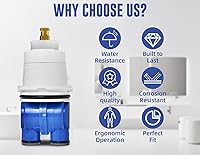 Vista 7 de RP19804 Cartucho de ducha compatible con Delta series 1300/1400, grifo de bañera y ducha de mango único, reemplazo para cartucho de reparación