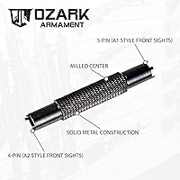 Vista 5 de Paquete de miras de hierro de respaldo de 45 grados y herramienta de ajuste de visión frontal, vistas de batalla resistentes con construcción