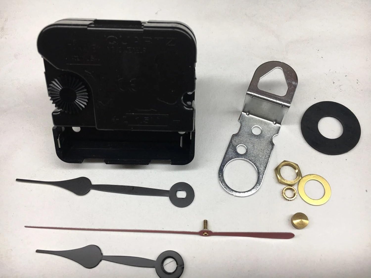 Battery Clock Movement with Hands 1 1/4” Shaft fits 3/4” Dial USA Made