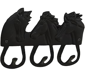 Tack Room Studio Horsehead Rack (Black)