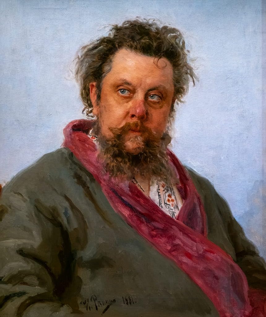 Serendipitp No Frame Aesthetic Poster Photo Wall Print Print Picture Modest Mussorgsky By Ilya Efimovich Repin Modern Wall Artwork For Home Decor 60X90cm