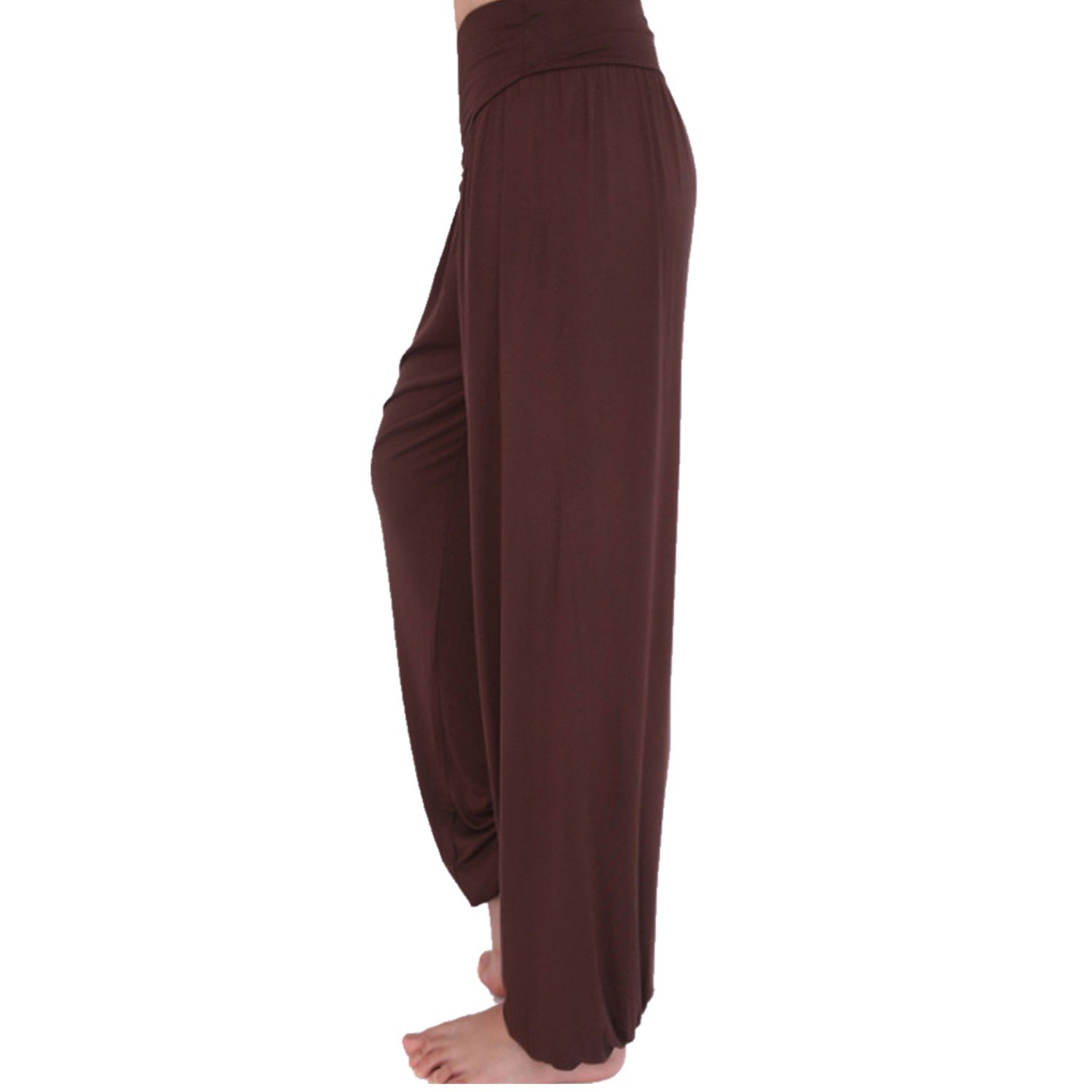 Pantalon sarouel élastique pour femme - Idéal pour le sport, le yoga, la danse, le jogging, la danse