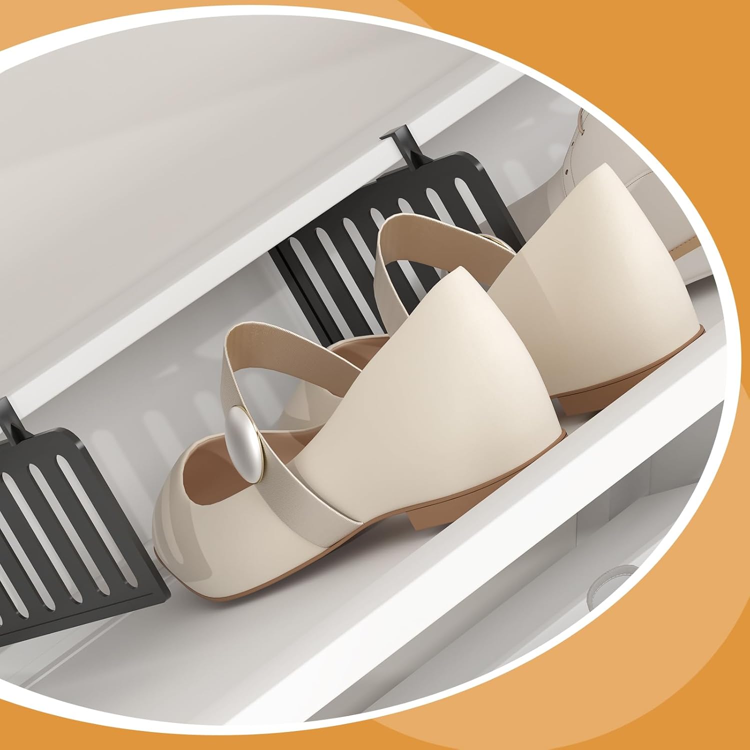Bla Shoe Cabinet Stora for Entryway, Narrow Shoe Cabinet for