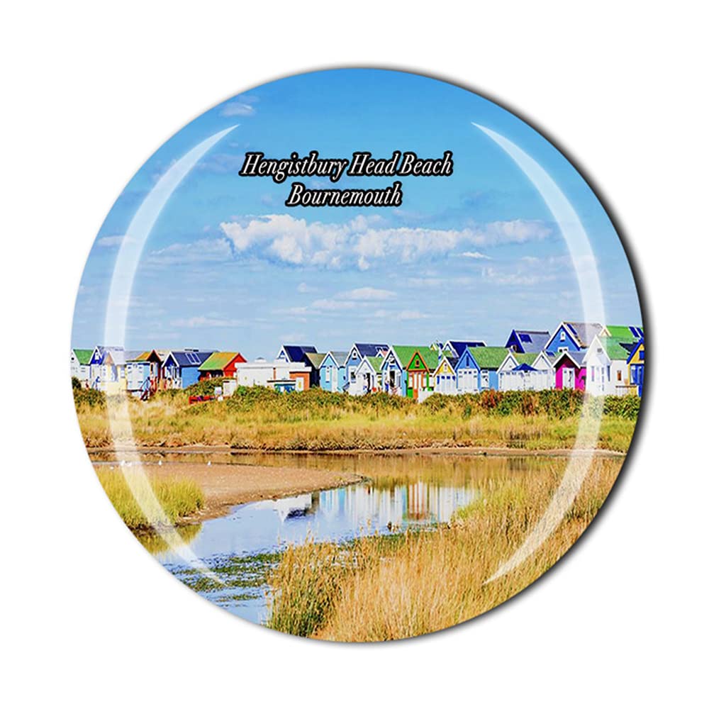 Hengistbury Head Beach Bournemouth England Fridge Magnet Souvenir Gift Collection