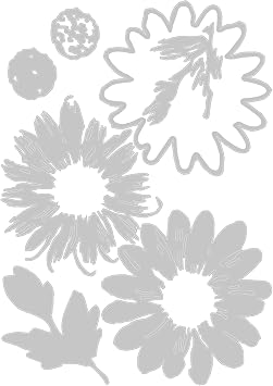 Sizzix Thinlits Die Set 7PK Blossom by Tim Holtz, 666283