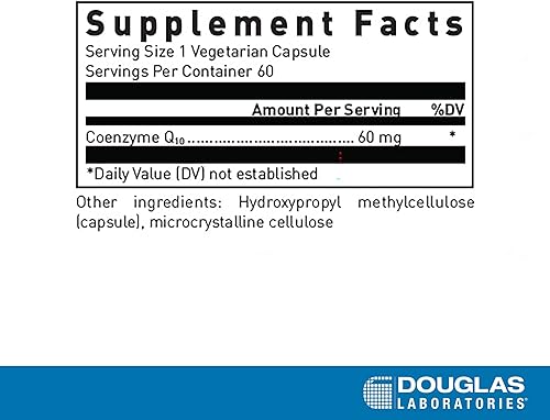 Miniatura 2 de Douglas Laboratories Coenzyme Q-10 60mg  Antioxidante y apoyo energético  30 cápsulas