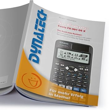 Casio FX-991 DE X Calculator with Bag Foil Book and Compass Set (Light Grey)
