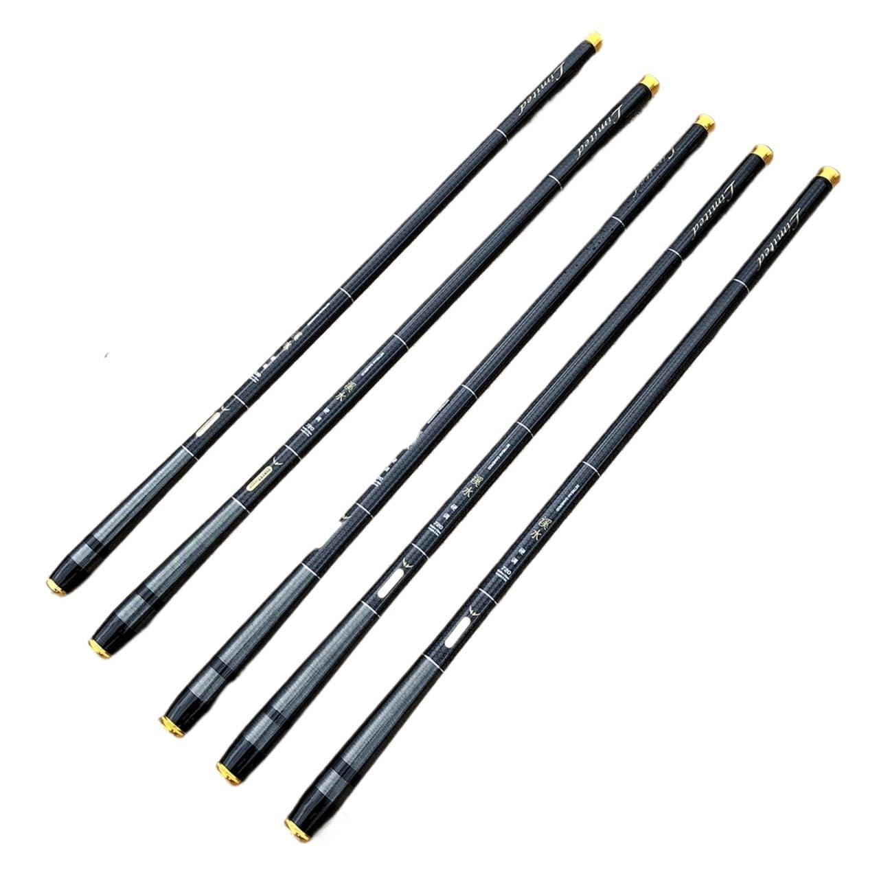 Canna da pesca telescopica in fibra di carbonio Stream Hand Pole Feeder Tenkara 3,6-7,2 m