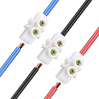 Vista 7 de ERKOON Paquete de 10/20 Bloques de Terminales, Regleta de Terminales de Doble Fila de 12 Posiciones, Terminal de Tornillo, Bloque de Barrera