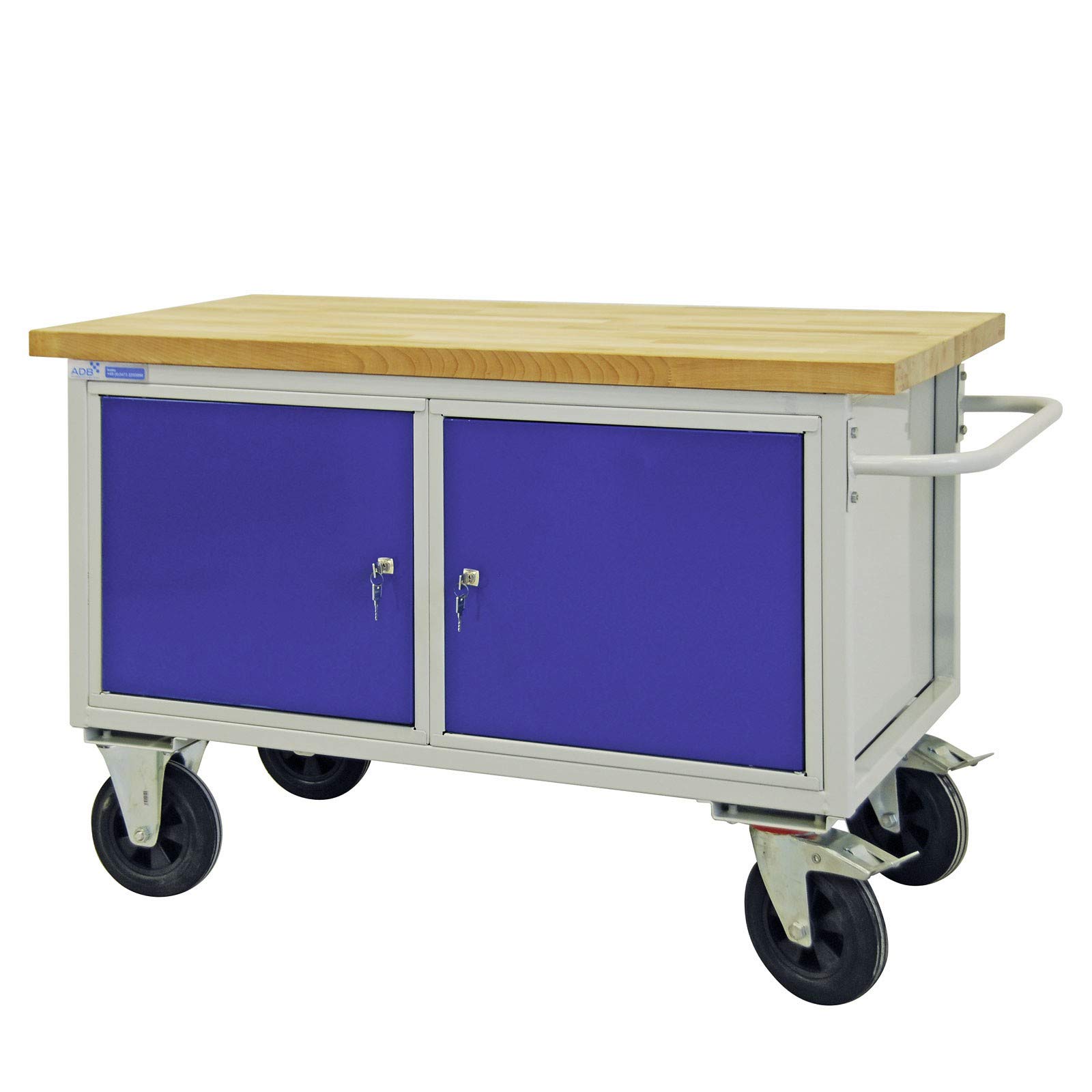ADB Werkstattwagen 130x84x60 Cm – Mit 2 Türen, F Produktbild-Vorschau 3