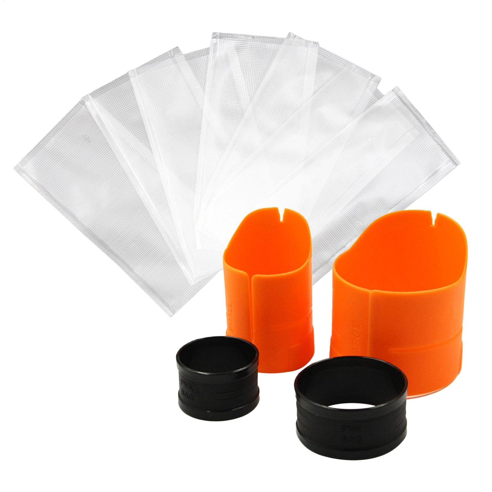 Nybhyjka 1 Set Pva Loader Bag System,PVA Bags Fishing Kit With 100 Pieces Dissolve Water Soluble Bags Loader For Fishing Bait Accessories Tackle For Carp Baits