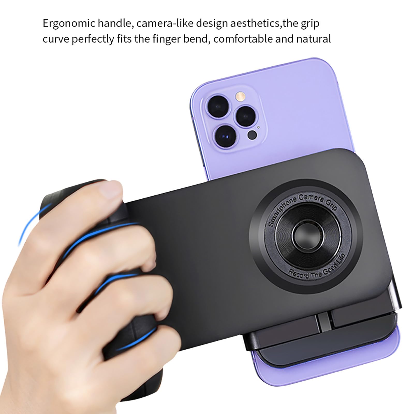 Soporte portátil para fotografía, modelo verde, H | Mango cómodo, para teléfonos influyentes en redes sociales