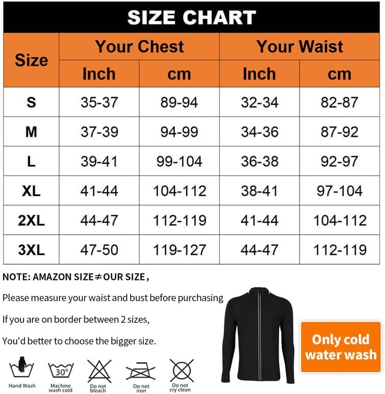 Miniatura 6 de SHAPERIN Camisa de sauna para hombres para pérdida de peso, chaqueta de sauna para atrapar el calor, traje de sauna, chaleco para sudar, moldeador