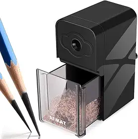 Apontador de lápis de ponta longa, pontas longas de 8 a 20 mm, autoalimentação e afiação ajustável, apontador de lápis de artista para lápis de cor de carvão/arte/desenho/esboço/lápis de cor φ6-8,2 mm