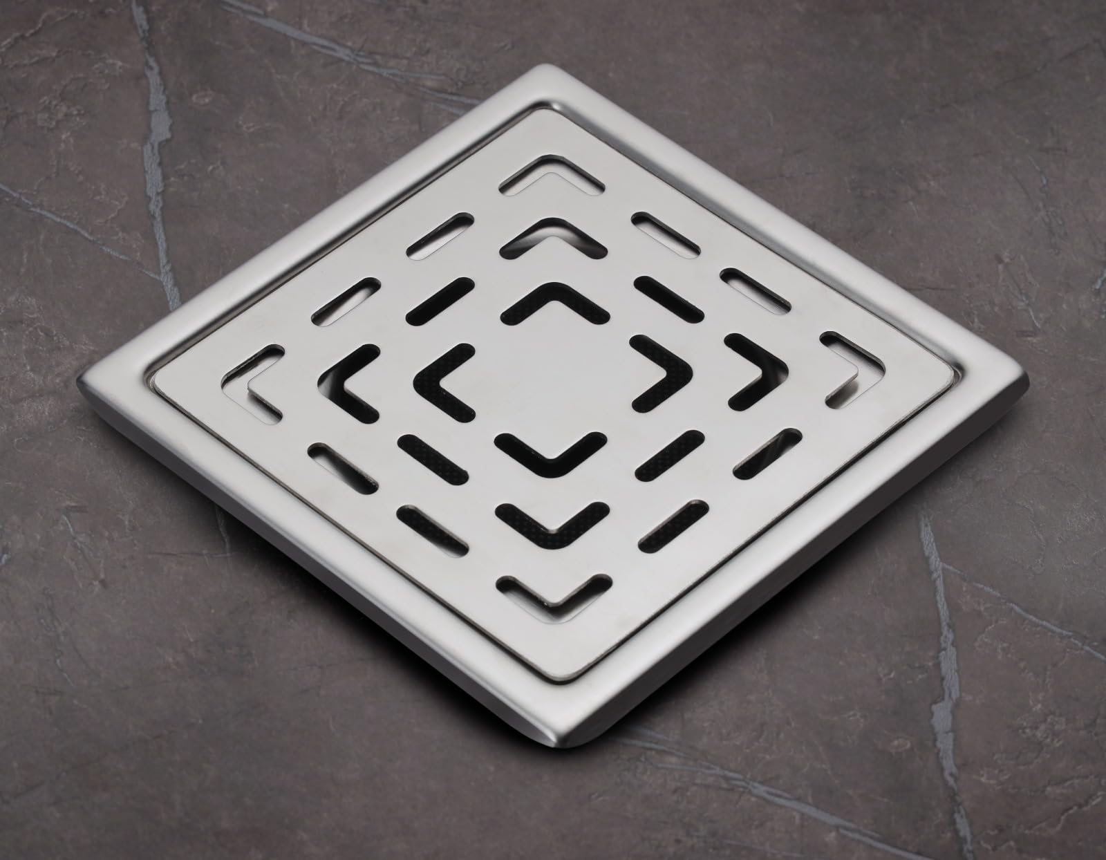 Square Flat Cut Floor Drain with Stainless Steel Drain Jali, Cockroach ...