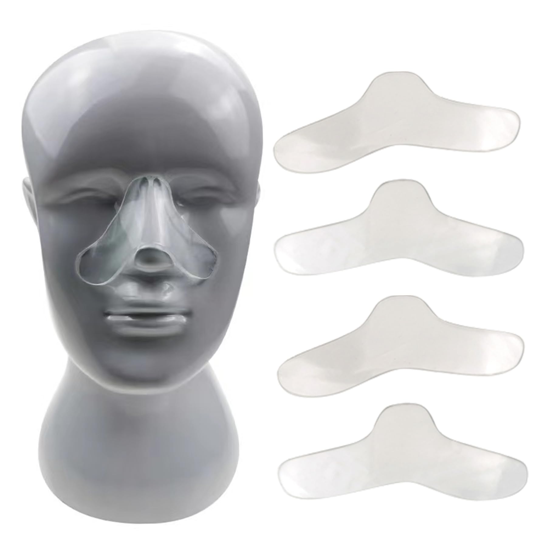 Cpap Nose Pads,cpap Supplies, 5Pcs Nasal Pad for CPAP Mask Silicone Gel Safe Soft Nose Pads Reduce Red Marks Nose Pads for Face Guard