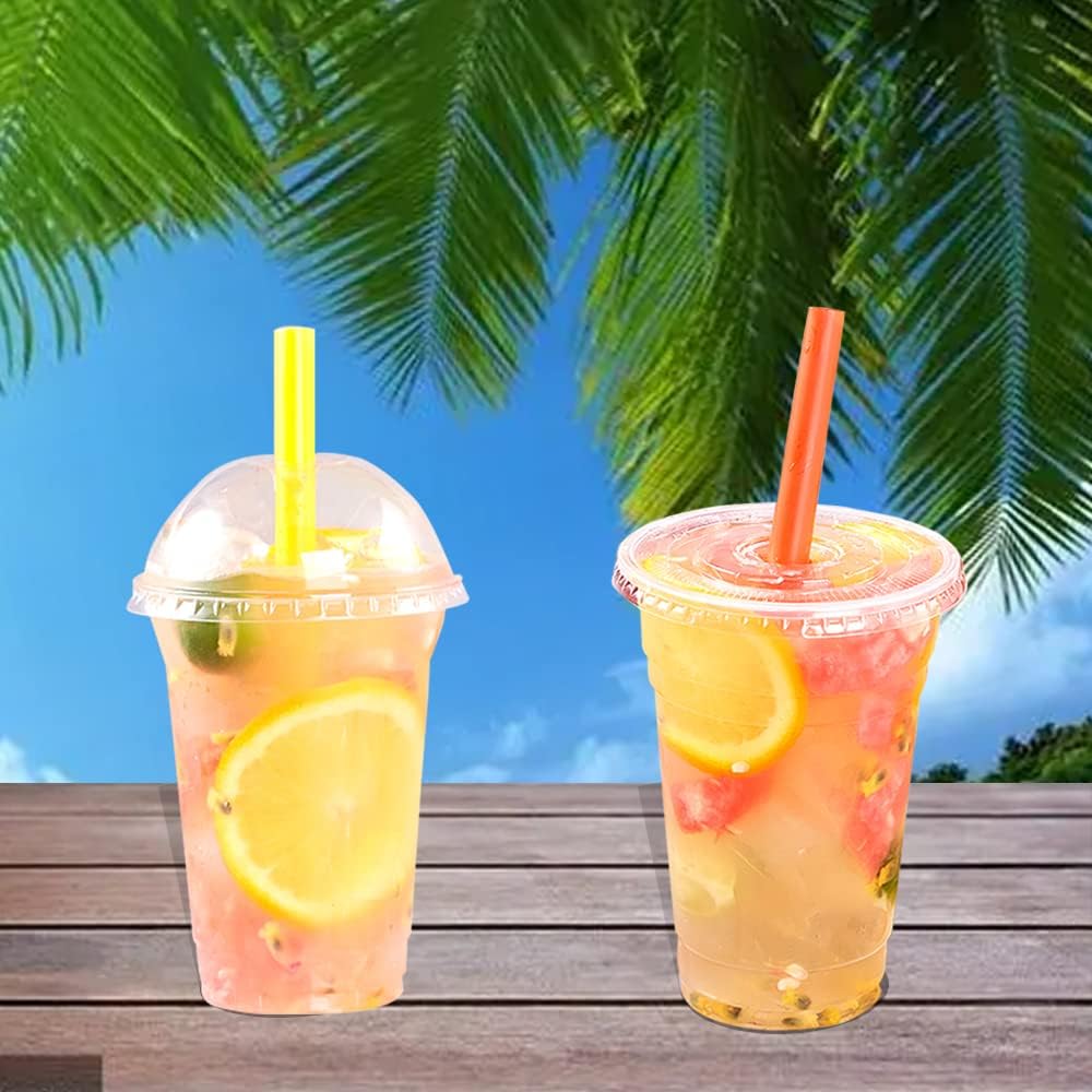 Straws Smoothie Boba Jumbo Milkshake Disposable Wide Straws for Boba Tea Shake Drinking(9.45" Tall, 0.43" Diameter)100 Pack