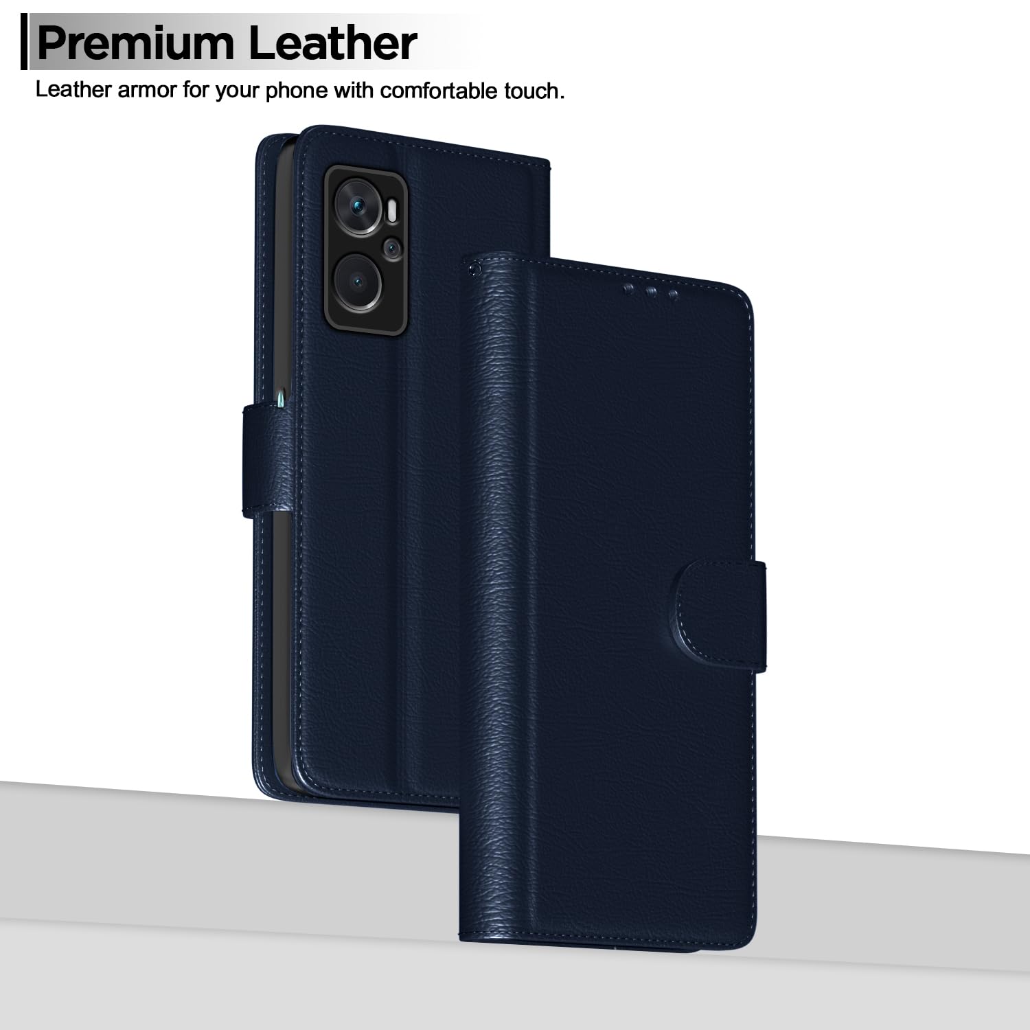 Oppo K10 Flip Cover - PU Leather Wallet Stand -2