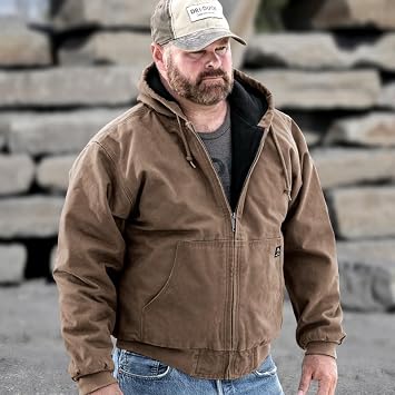 DRI DUCK Cheyenne Men's Cotton Canvas Hooded Work Jacket, 5020