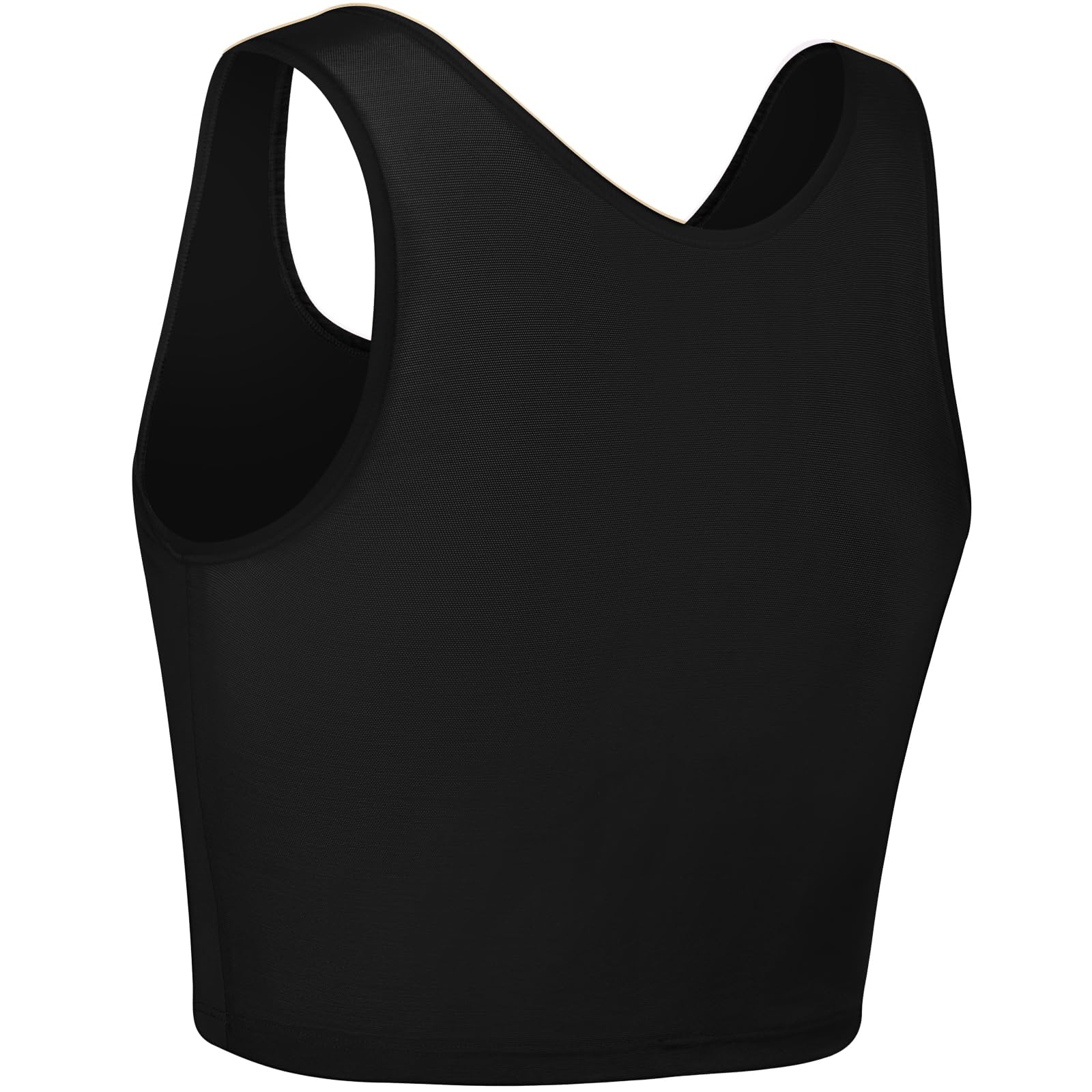 XUJI Tomboy Transgénero FTM Zip Up Aprendible Binder de media pecho transpirable
