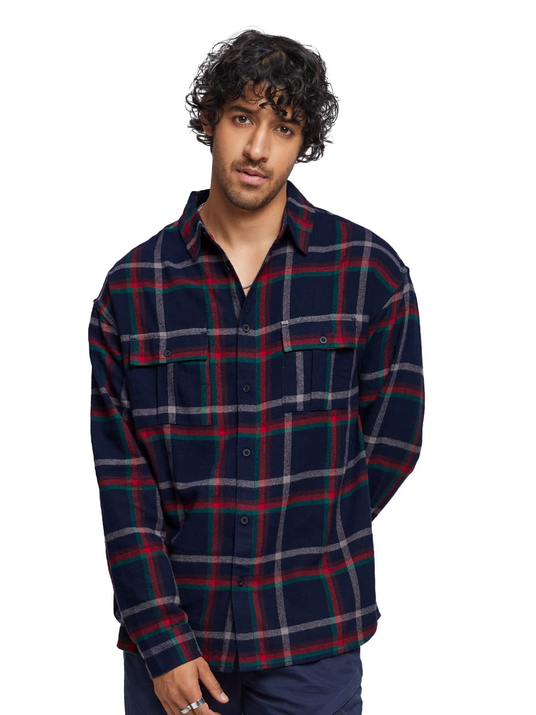 the souled store |Plaid: Red Mens and Boys Shirts|Full Sleeve|Regular fit Solid |100% Cotton Red Color Men Utility Shirts Shirt For Men Casual Half Sleeves Regular Fit Printed Stylish Latest Cotton Par-picture-28