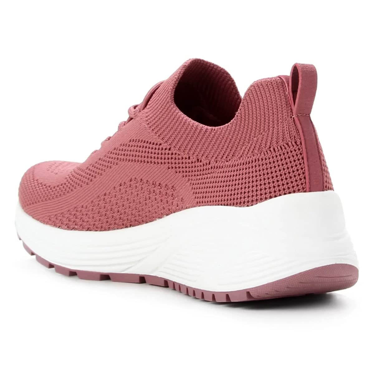 Skechers BOBS SPARROW 2.0 ALLEGIANCE CREW, Zapatillas para Mujer, Rose Engineered Knit, 38 EU