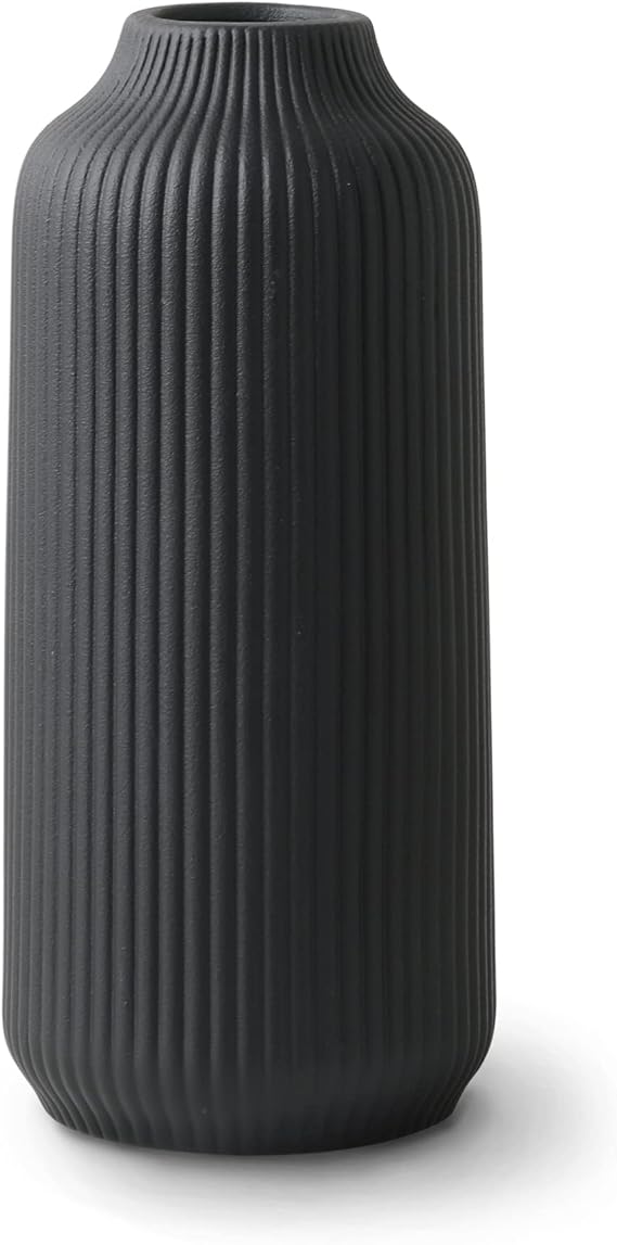 Vase En Céramique Style Bohème Blanc Et Doré - Aspect Marbre, Moderne, Pour Fleurs Fraîches Ou Séchées